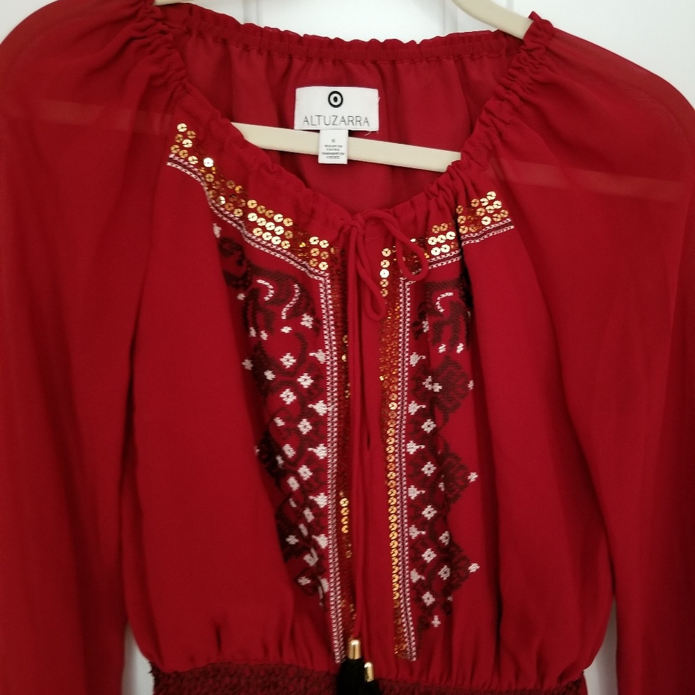 Altuzarra red dress. Size 6. New with tag